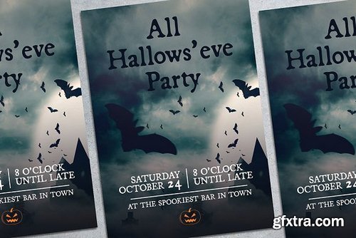 CM - Halloween Party Poster Mockup 1834343