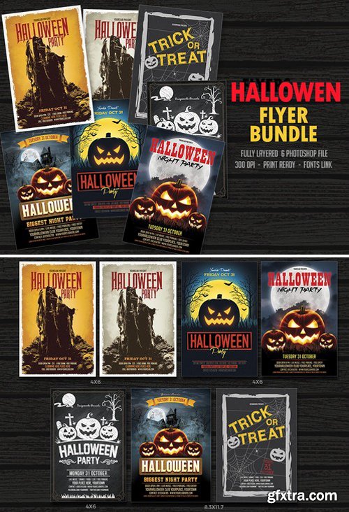 CM - Halloween Flyer Bundle 1864615