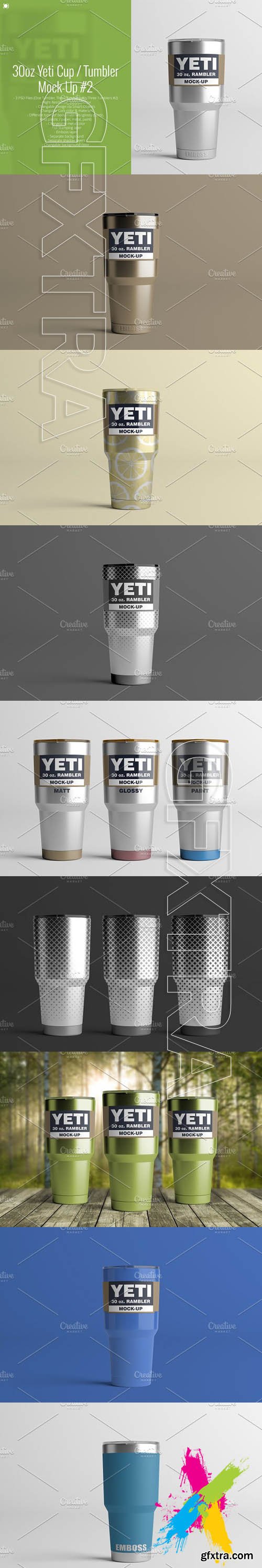 CreativeMarket - 30oz. Yeti Cup Tumbler Mock-Up 2 1861560