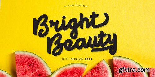 Bright Beauty Font Family - 3 Fonts