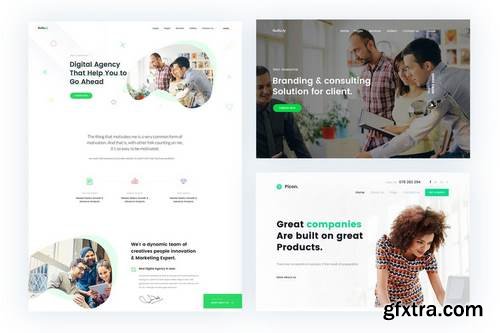 Gullu.ly Business & Agency PSD Template