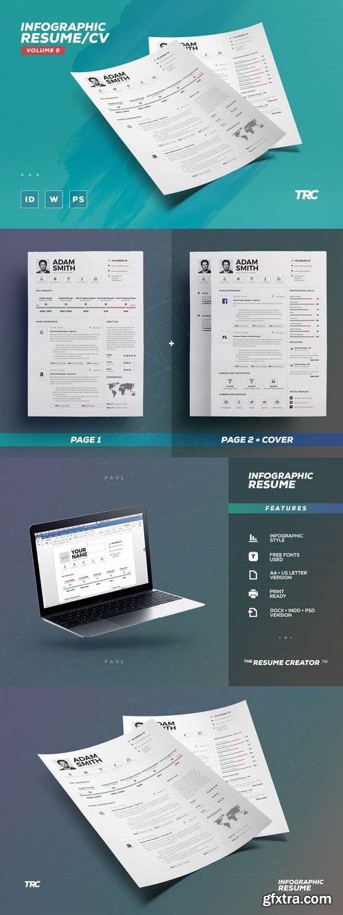 Infographic Resume/Cv Volume 9