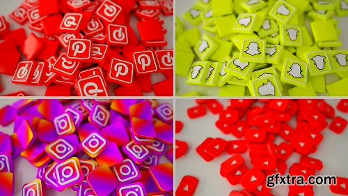 Videohive Social Media Pack 3D 19945507