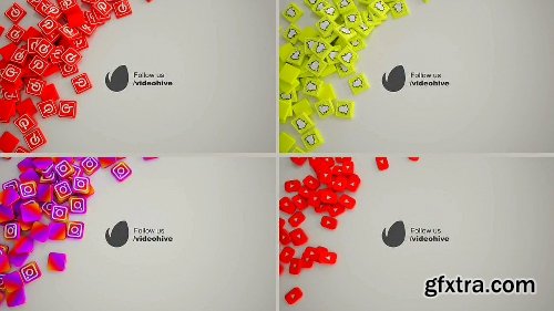 Videohive Social Media Pack 3D 19945507