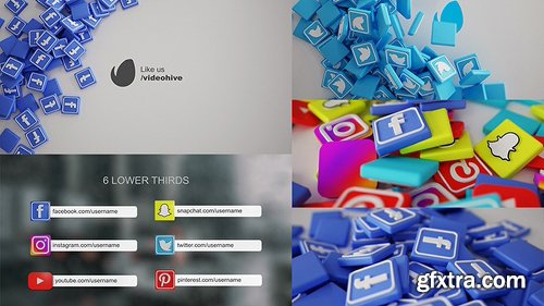 Videohive Social Media Pack 3D 19945507