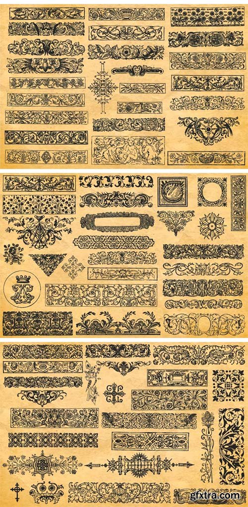 CM - 150 Vintage Vector Ornament Vol. 1 1818506