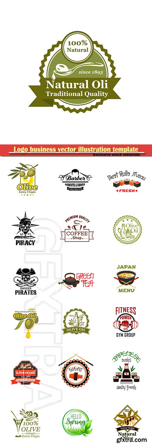 Logo business vector illustration template # 73