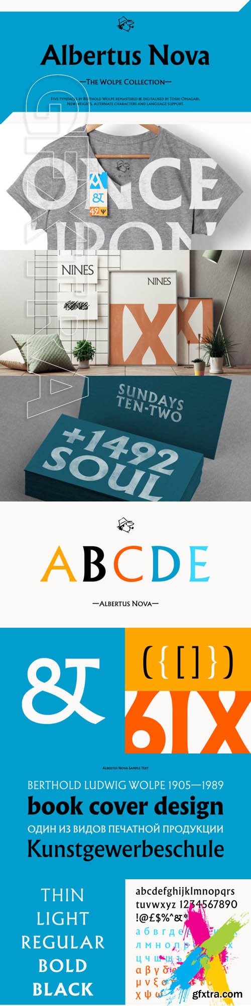 Albertus Nova font family