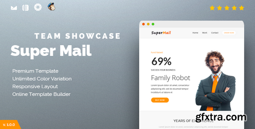 ThemeForest - Responsive Email + Online Template Builder - SuperMail Team Showcase 15714077