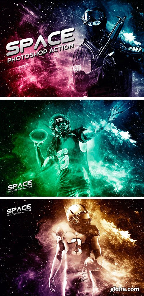 CM - Space Photoshop Action 1851755