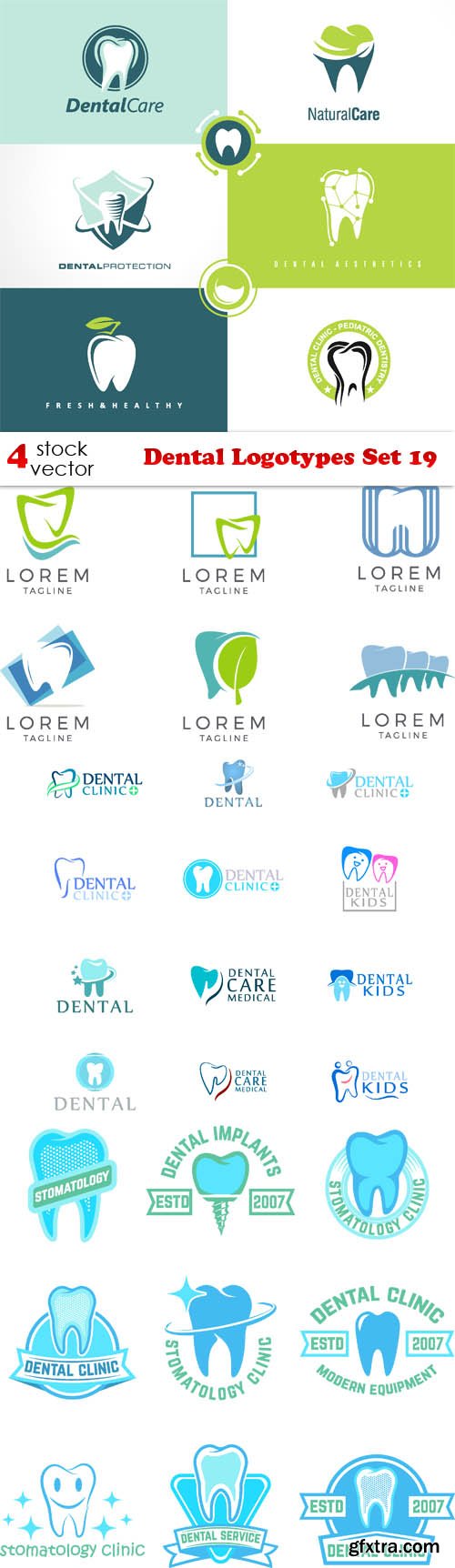 Vectors - Dental Logotypes Set 19