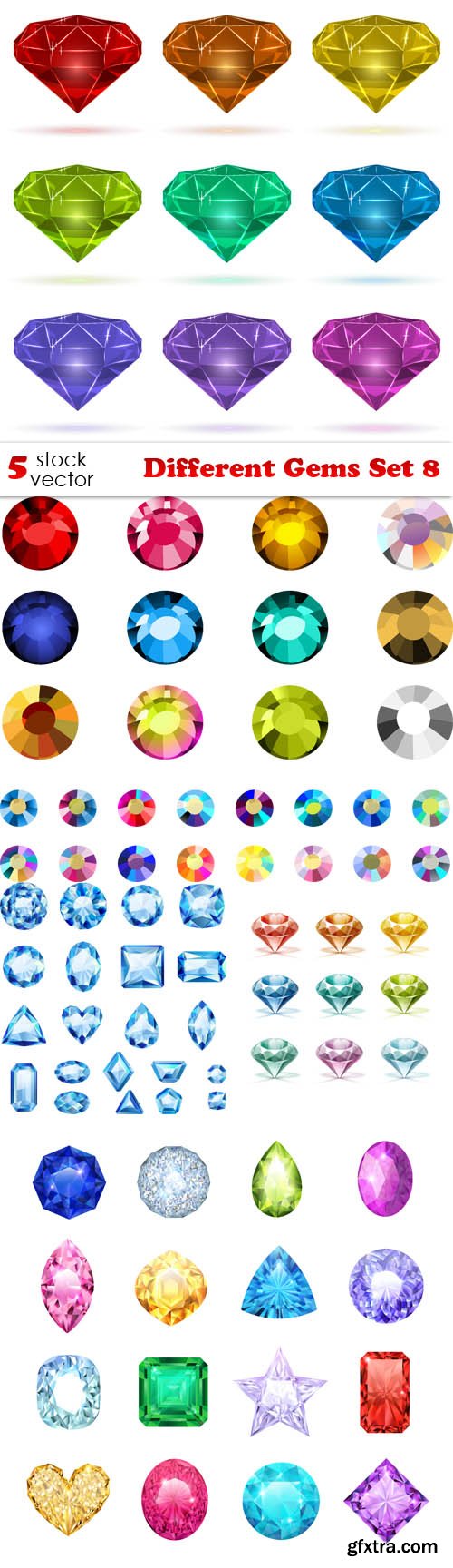 Vectors - Different Gems Set 8