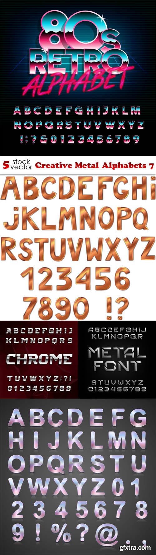 Vectors - Creative Metal Alphabets 7