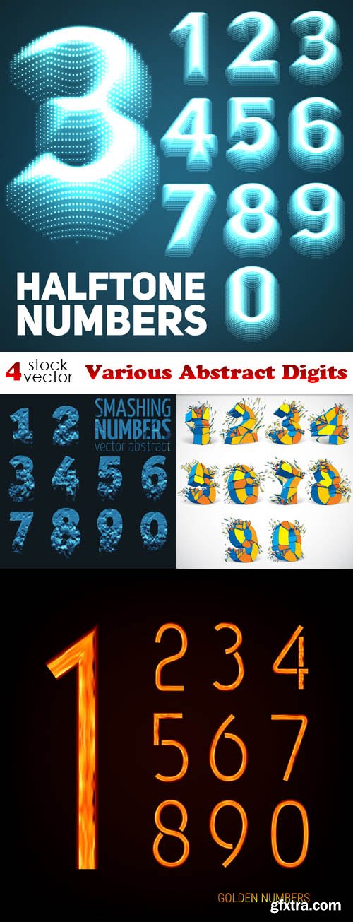 Vectors - Various Abstract Digits