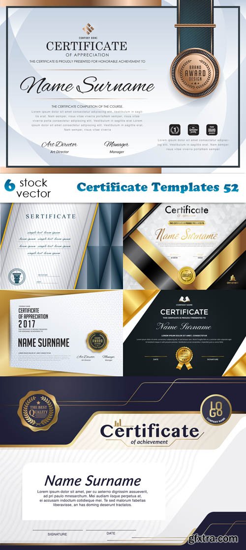 Vectors - Certificate Templates 52