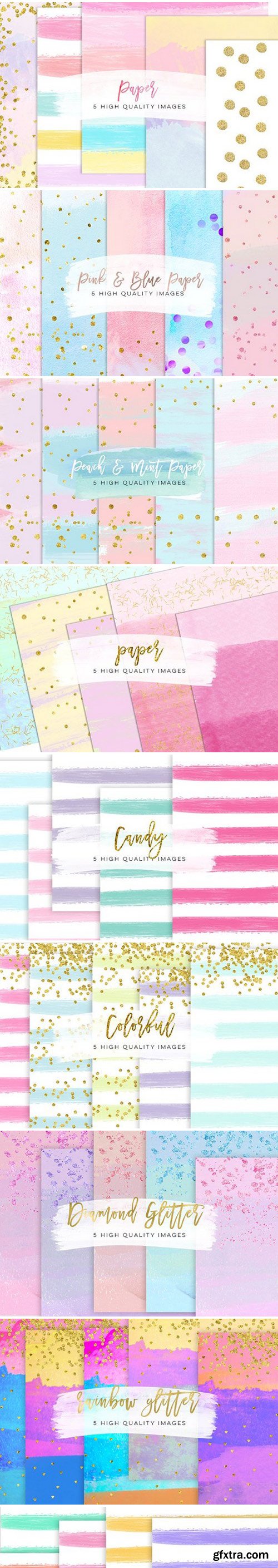 CM - Paper watercolor bundle sale 1625861