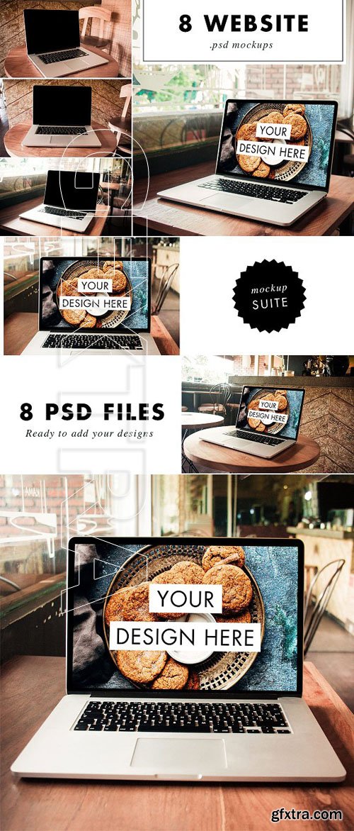 CreativeMarket - Computer PSD Screen Mockup in Bar 1868780