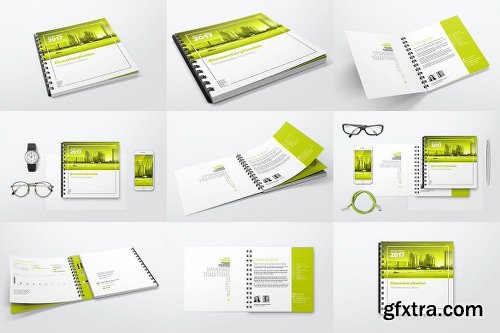 Graphicriver Comb Bound Book / Catalogue Bundle Mockups 20709554