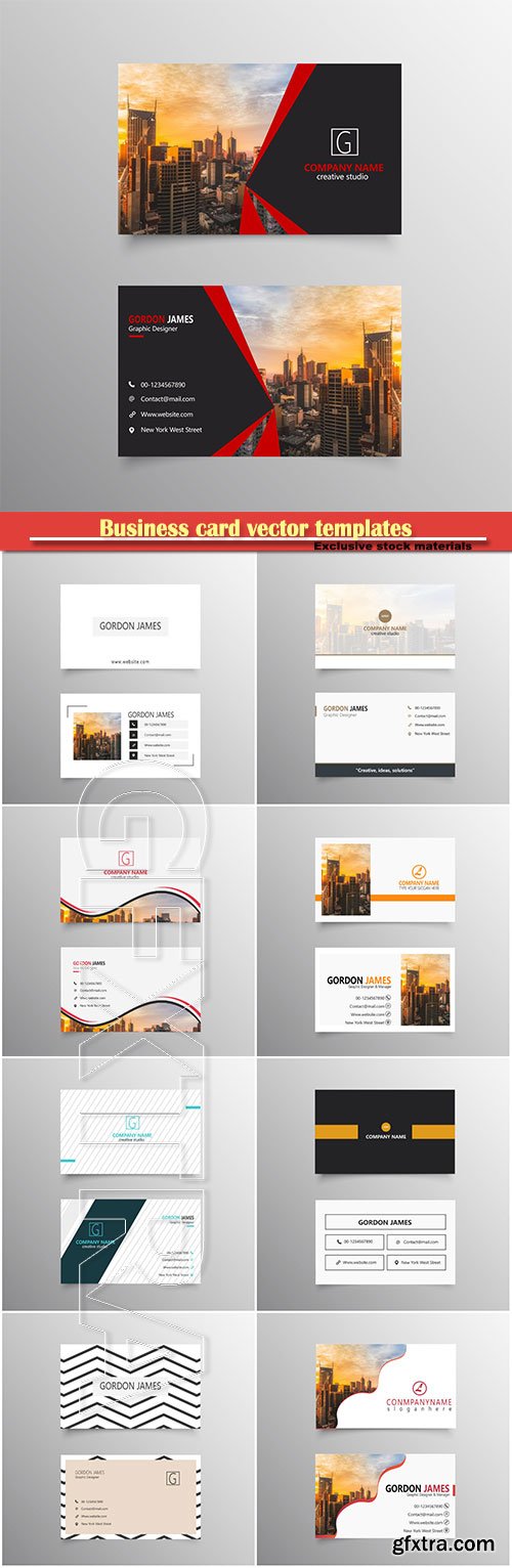 Business card vector templates # 29