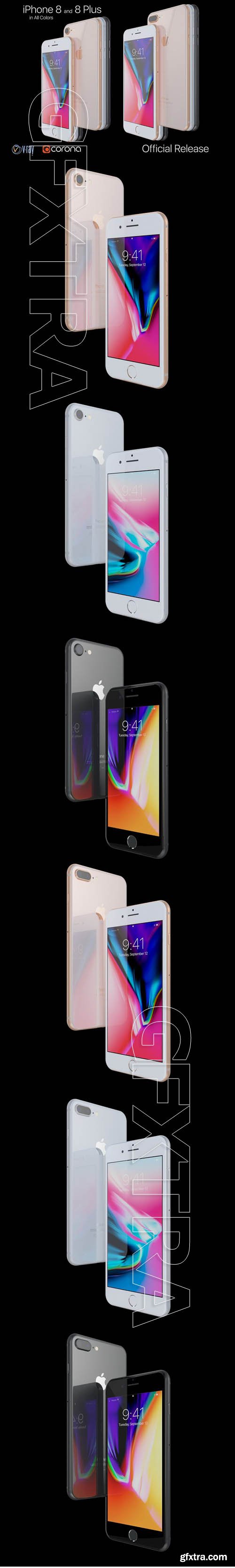 CreativeMarket - Apple iPhone 8 and 8Plus Official 1854589