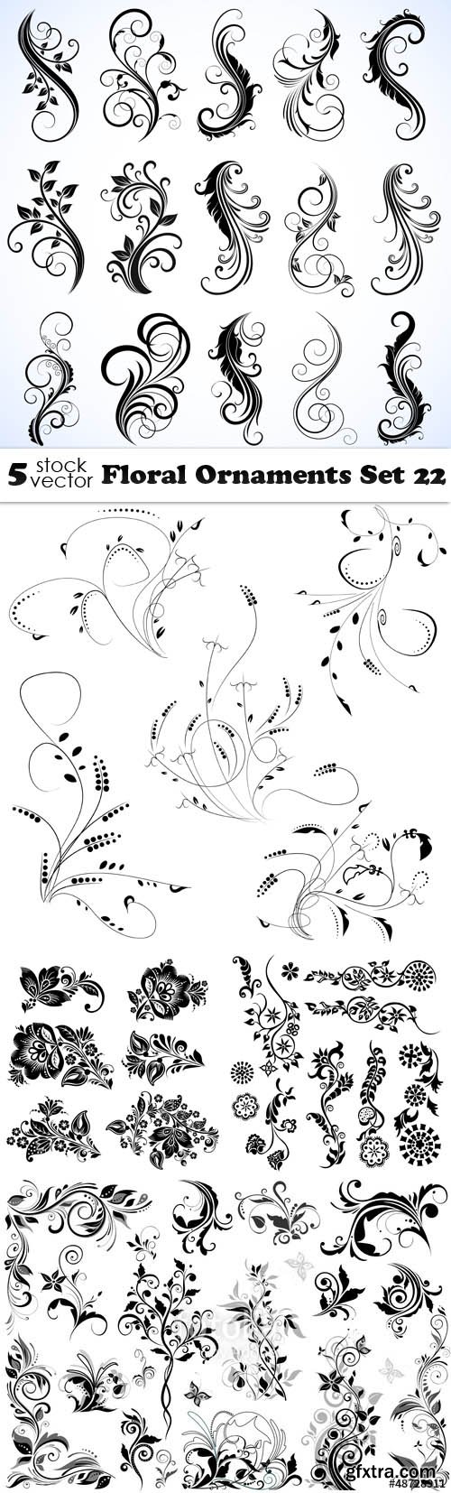 Vectors - Floral Ornaments Set 22