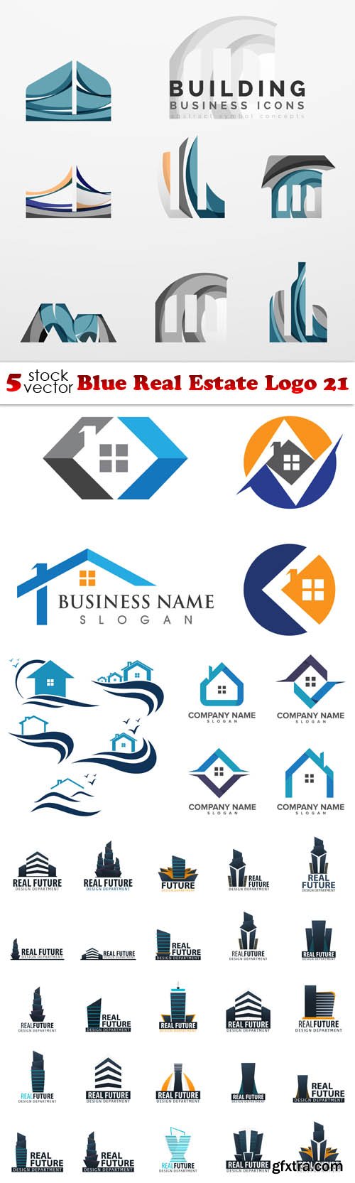 Vectors - Blue Real Estate Logo 21