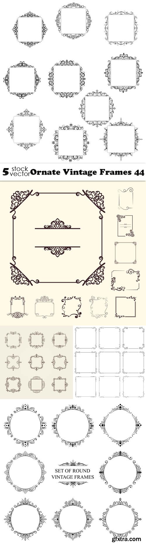 Vectors - Ornate Vintage Frames 44