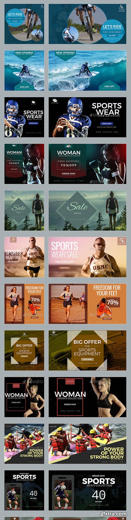 GraphicRiver - 100 Sport Facebook Banners 20690440