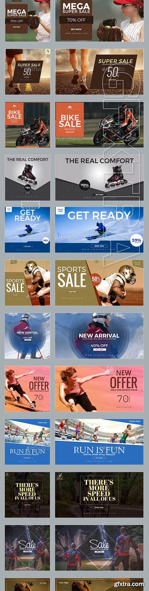 GraphicRiver - 100 Sport Facebook Banners 20690440