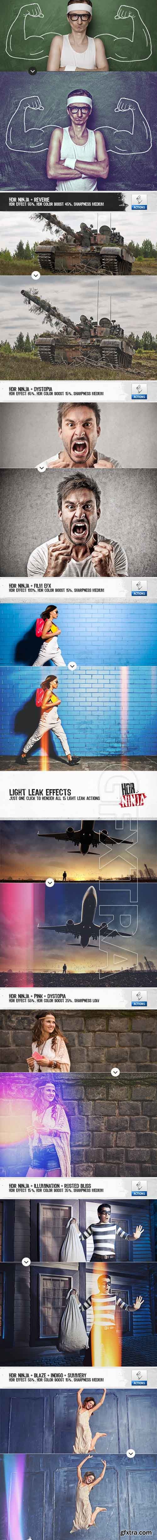 GraphicRiver - HDR Ninja - 50 Photoshop Actions 20669360