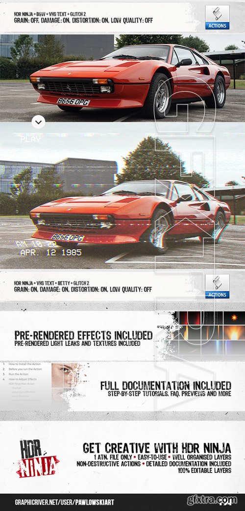 GraphicRiver - HDR Ninja - 50 Photoshop Actions 20669360