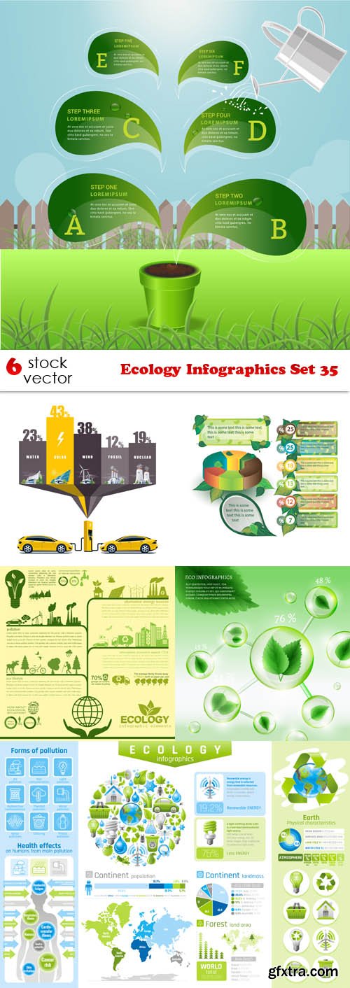 Vectors - Ecology Infographics Set 35