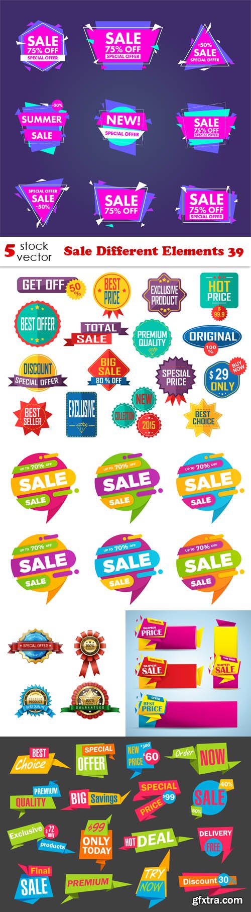 Vectors - Sale Different Elements 39