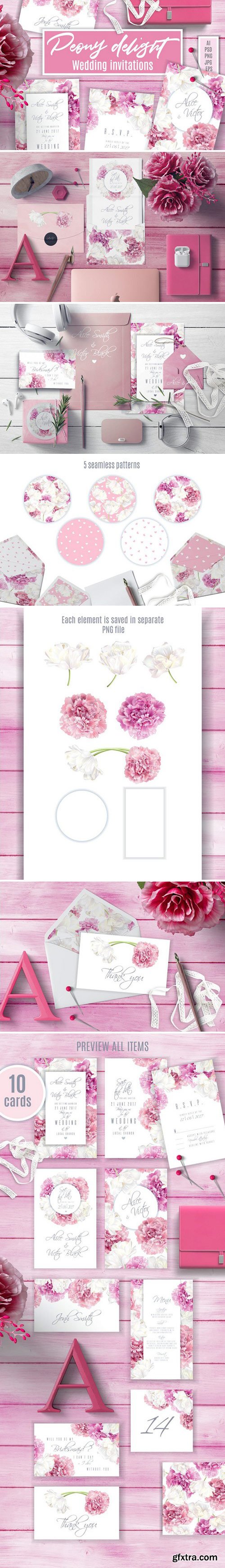 CM - Peony Delight | Wedding invitations 1830013