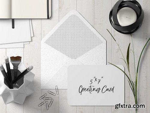 CM - 7x5 Greeting Card Mockup - 1 1834179