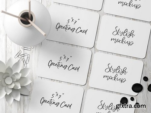 CM - 7x5 Greeting Card Mockup - 4 1834283