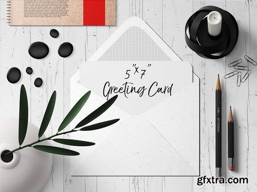 CM - 7x5 Greeting Card Mockup - 5 1834298