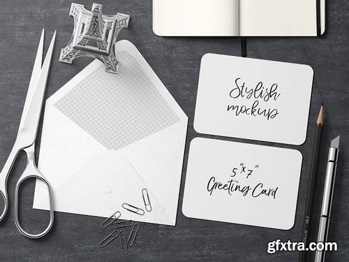 CM - 7x5 Greeting Card Mockup - 7 1834344