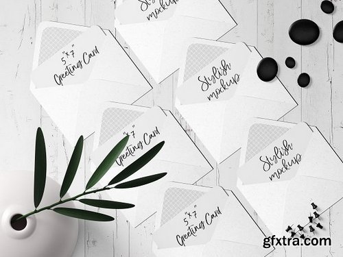 CM - 7x5 Greeting Card Mockup - 10 1834378