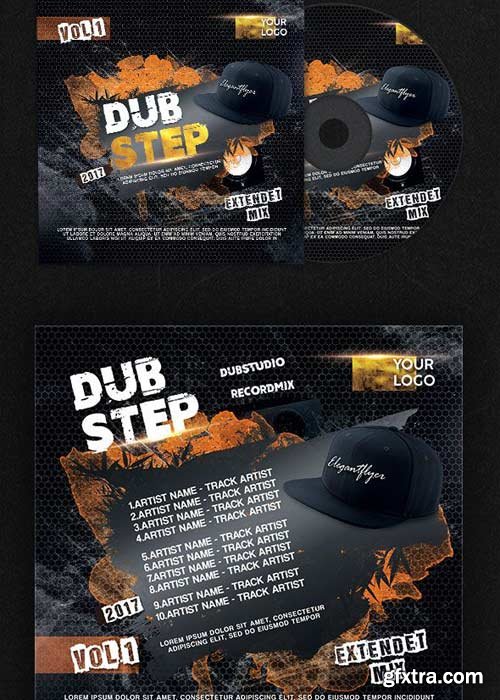 Dubstep Mix V1 Premium CD Cover PSD Template