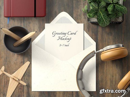 CM - 5X7 Greeting Card Mockup - 1 1835176