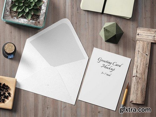 CM - 5X7 Greeting Card Mockup - 3 1835220