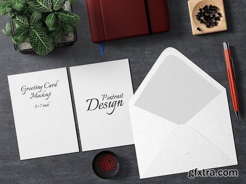 CM - 5X7 Greeting Card Mockup - 6 1835242