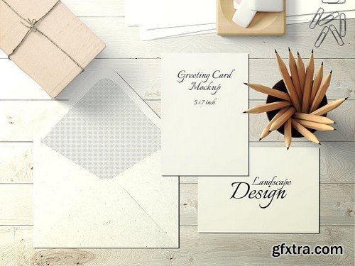 CM - 5X7 Greeting Card Mockup - 7 1835250