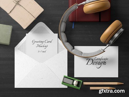 CM - 5X7 Greeting Card Mockup - 8 1835243