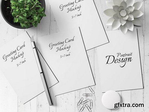 CM - 5X7 Greeting Card Mockup - 11 1835278