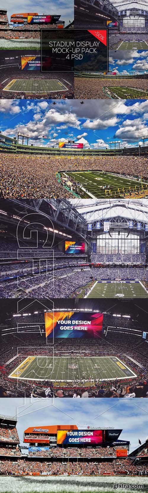 CreativeMarket - NFL Stadium Display Mock-up Pack 4 1863543