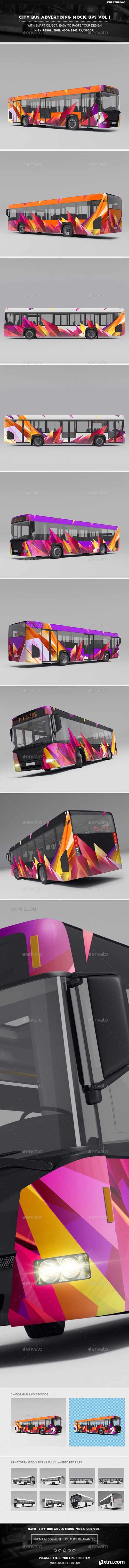 Graphicriver - City Bus Advertising Mock-Ups Vol.1 20730427