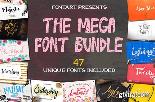 47 Professional Handcrafted Fonts