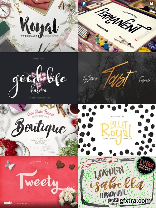 47 Professional Handcrafted Fonts